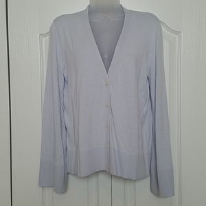 LOFT V-neck, button down cardigan, lavender